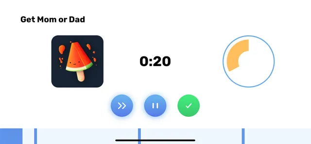 Goally Learner active routine step with countdown