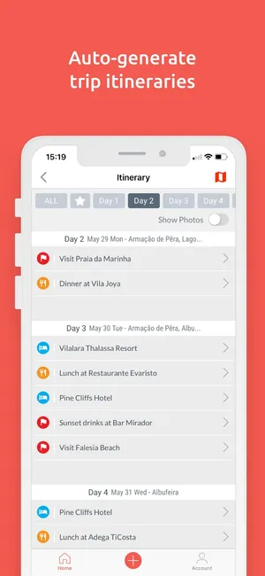 Hoptale auto-generated itinerary